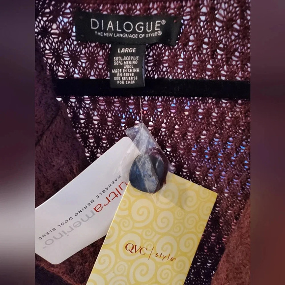 QVC DIALOGUE WOOL BLEND SWEATER NEW WITH TAGS! - Picture 10 of 14